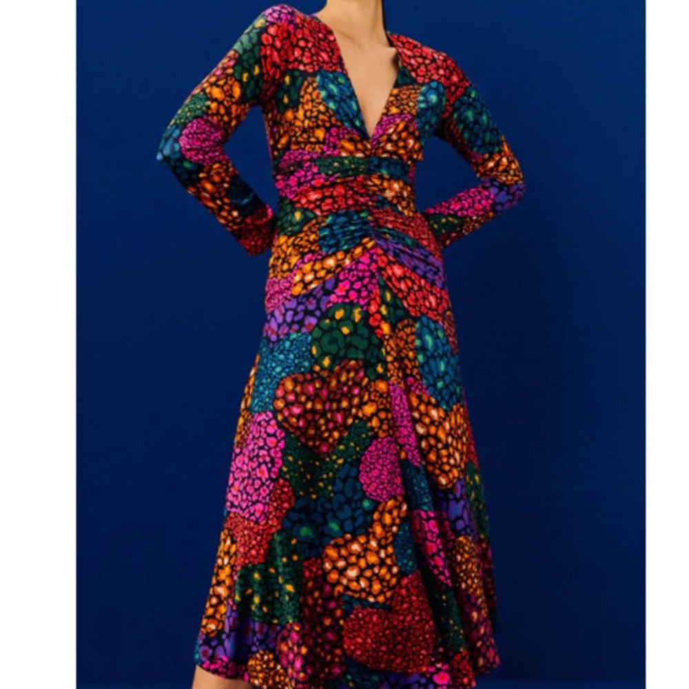 FARM Rio Multicolor Floral Midi Dress - Picture 2 of 9